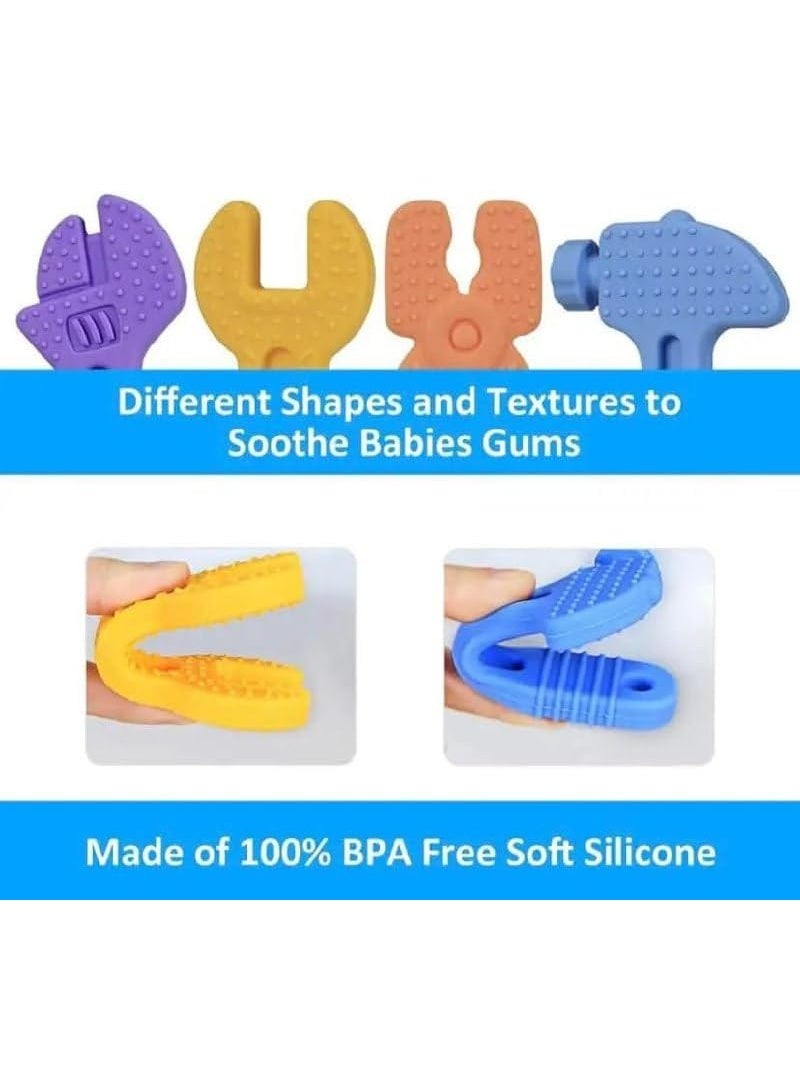 Baby Teething Toys Set – 8 Pieces, Multicolor, Safe for Babies - Image 2